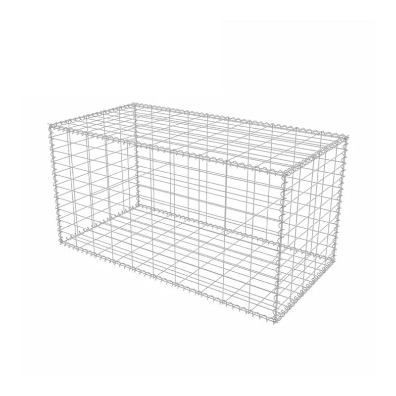 Galvanized Steel Decorative Garden Cage Fence Gabion Stone Baskets Box Welded Wire Mesh Square Hole Custom Cut Made of Iron Wire
