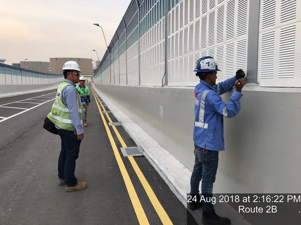 Bridge Noise Barrier Wall for Highway and Urban Traffic Noise Control