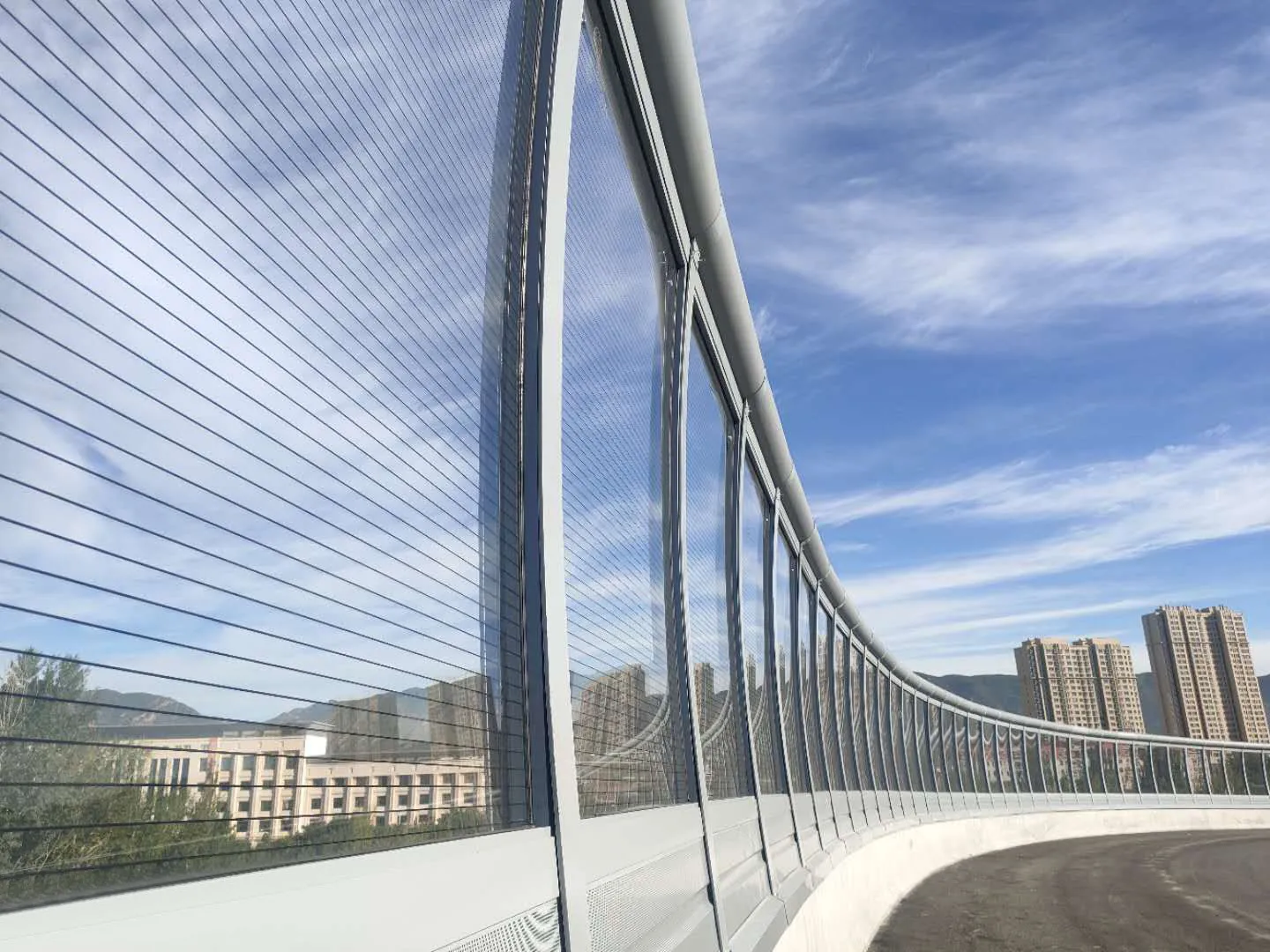 PMMA Noise Barrier Transparent Sound Barrier Wall for Highway and Railway