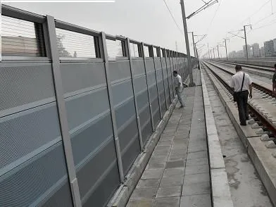 HSR Noise Barrier High-Speed Railway Sound Barrier Wall with Galvanized Steel and Transparent PMMA Panels for Train Noise Reduction