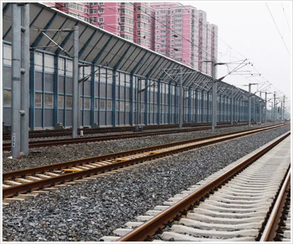 HSR Noise Barrier High-Speed Railway Sound Barrier Wall with Galvanized Steel and Transparent PMMA Panels for Train Noise Reduction