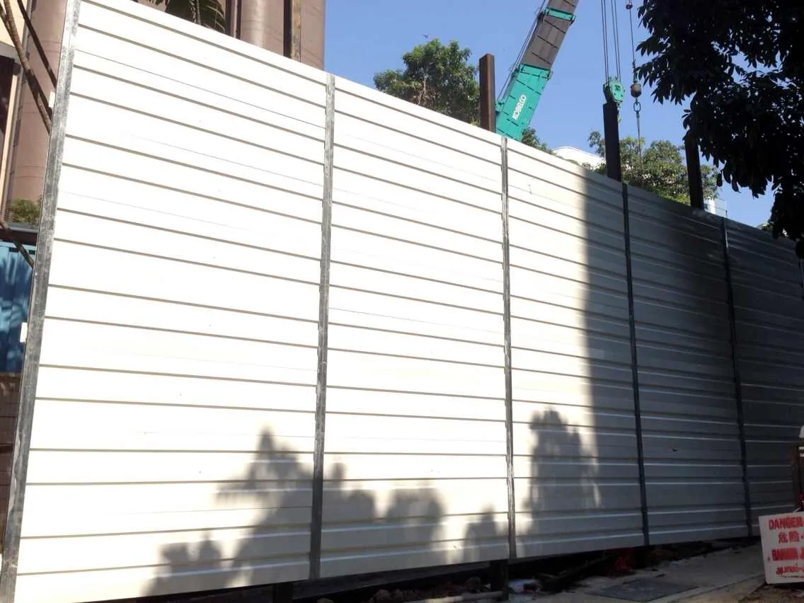 Temporary Noise Control Wall with Lightweight Modular Design
