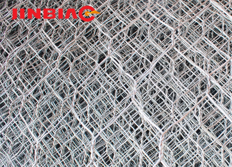 Galvanized hexagonal wire mesh baskets gabions 60x80 gabion mesh jinbiao
